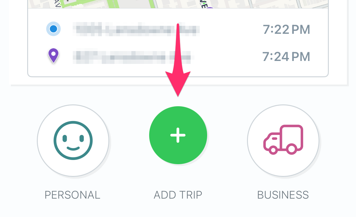 Add trip button in mileage tracking while on unreviewed tab.